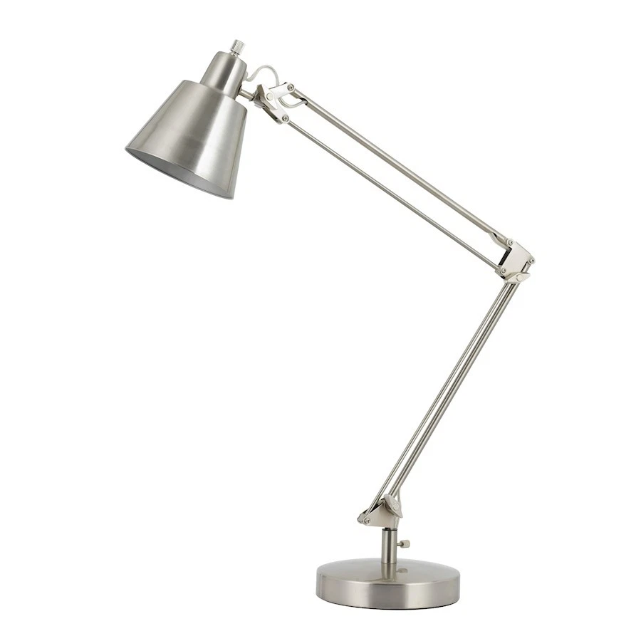 Brushed steel desk lamp hotsell