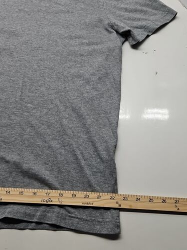 Banana Republic Mens Fitted Vee Tshirt, Grey Xlarge - Picture 3 of 5