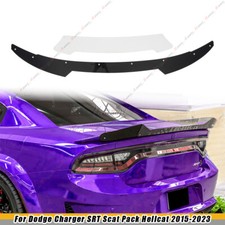 For 15-23 Dodge Charger Srt Hellcat Gt Scatpack V2 Style Wickerbill Spoiler 2pcs
