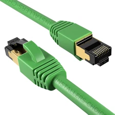 CAT8 RJ45 Ethernet Cable High Speed 40Gbps Network Shielded Copper Green lot