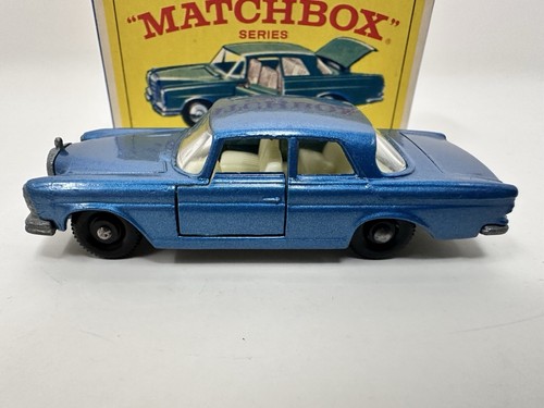 Matchbox Lesney Vintage Mercedes 300 SE Coupe #46 Blue Doors Open Original Box - Picture 6 of 24