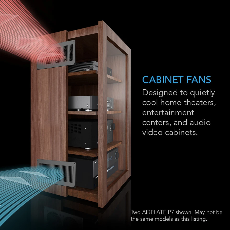 AIRPLATE P7, Cooling Fan System Thermal Triggering, Home Theater AV Cabinets - Image 2 of 4