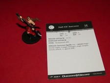 D D Miniatures: Dragoneye 20/60: Half-Elf Sorcerer with Card