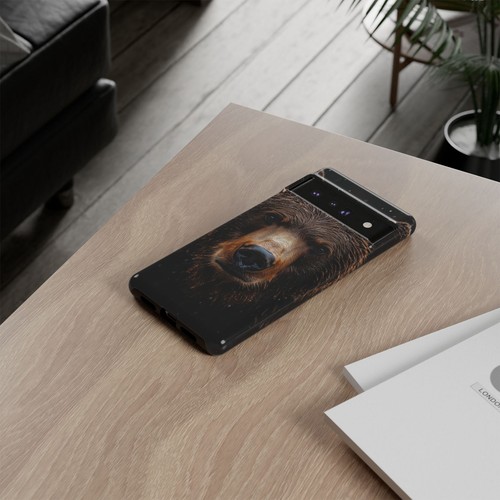 Brown Grizzly Bear Rain - Phone Ink Cover Case for iPhone, Galaxy, Pixel - 第 169/281 張圖片