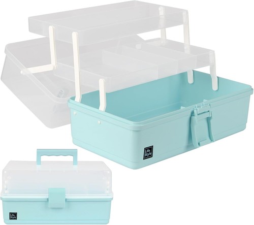 Compact 13-Inch Craft Organizer with Handle - Perfect for Home, School, Travel - Picture 3 of 8