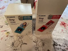 Canon IVY CLIQ Instant Cameras & 4 Packs of Film (2 Cameras New Not Turning On)