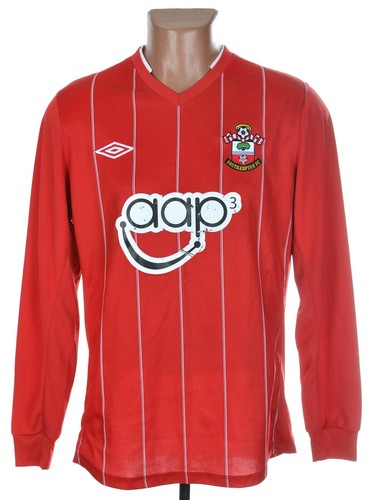 SOUTHAMPTON ENGLAND 2012/2013 HOME FOOTBALL SHIRT M LONG SLEEVE