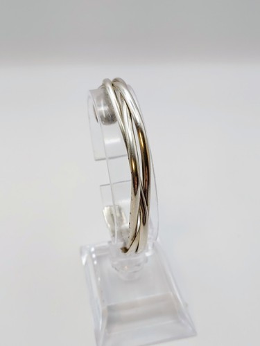 ET Sterling Silver Braided Cuff Bracelet - 第 3/9 張圖片
