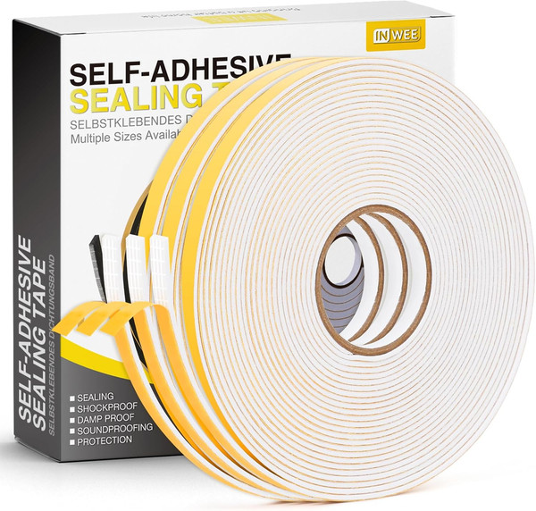 Dichtband Selbstklebend FüR TüRen Fenster, 6Mm(B) X1.5Mm(D) X 20M(L) TüRdichtung-image