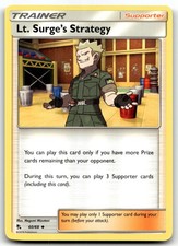 Lt. Surge's Strategy 60/68 Hidden Fates Uncommon Normal Pokemon TCG NM