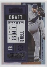 2020 Panini Contenders Draft Ticket Purple /99 Blake Snell #93 07rd