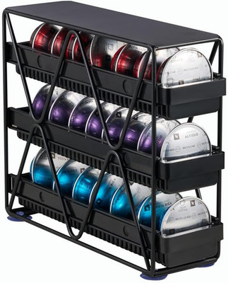Coffee Pod Holder 3 Tier Coffee Pod Holder for Countertop with 24 Pods,Black 1Pc