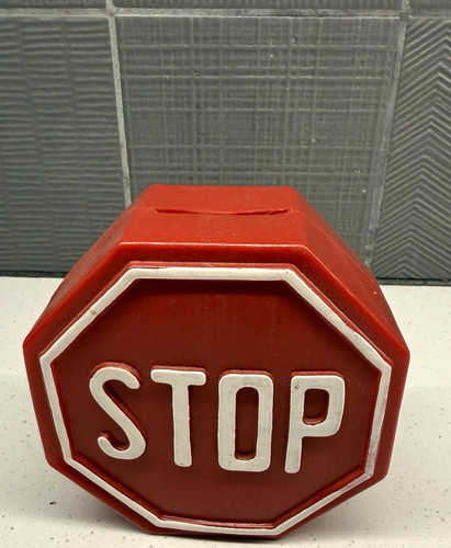 Red Octagon STOP Sign Reflective Cover Collectible with Mounting Hole ...