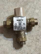 WATTS 1/2 MIXING VALVE LFMMVM1, 80°-120°F, 150 PSI, EDP 2078846, BRASS FIP Union
