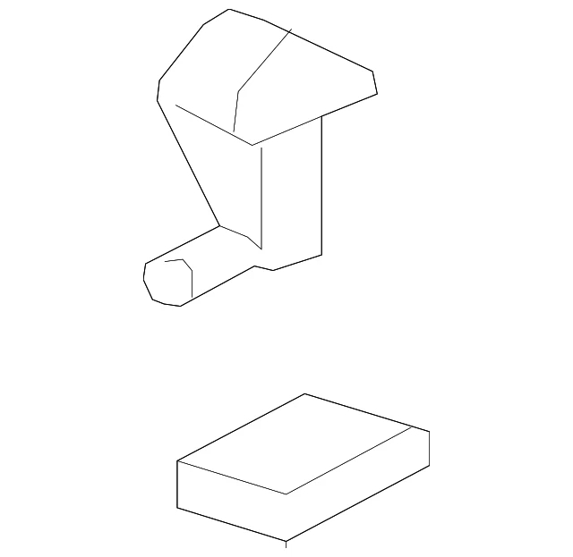 2010-2013 Genuine Acura MDX Nozzle Left Front Windshield Washer 76815-STX-A02ZA - Image 2 of 3