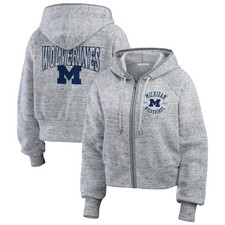 Women's WEAR by Erin Andrews Heather Gray Michigan Wolverines Wear Speckle