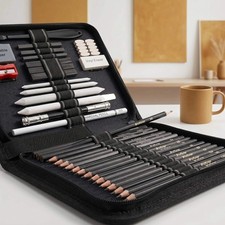 Drawing  Sketching Kit with Sketchbook   46, 58, 60 or 68 Pieces