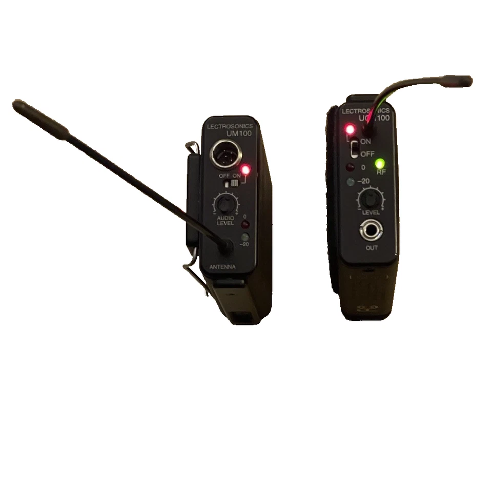 Lectrosonics UCR100 and UM100 Transmitter/Receiver wireless mic kit BLOCK 21 - Image 2 of 4