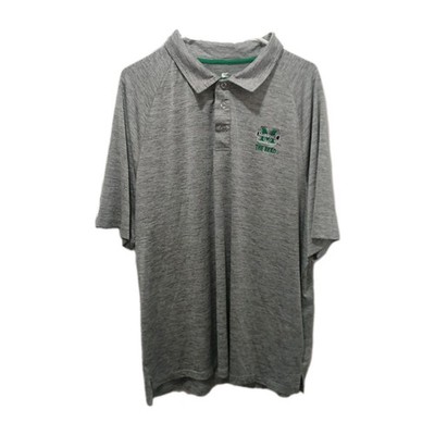 Colosseum, Marshall The Herd, Dri Fit Polo Style Shirt Heather Grey XXL