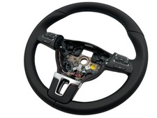 Vw Tiguan 1 Touran 1t3 Dsg Multifunction Steering Wheel Leather 37 Cm Black