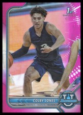 2021-22 Bowman University #69 Colby Jones Xavier Musketeers Pink Basketball Card