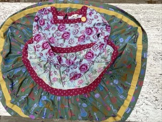 Matilda Jane Sz 10 Dress Long Sleeve Music Floral