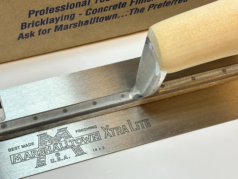 Paleta de acabado de alto carbono Marshalltown Tools USA MXS57 (14x3), XtraLite, nueva de stock Foto 4 de 4