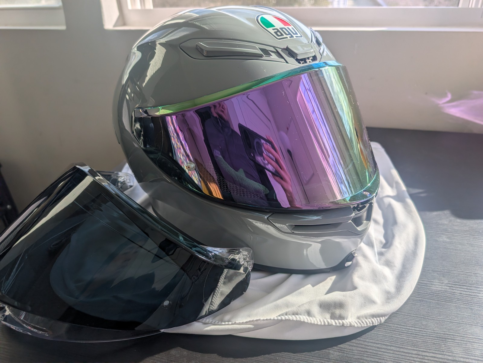 AGV K6 S Helmet Nardo Grey XL with 3 visors