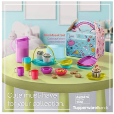Mini Tupperware Toy Set 14pcs BPA Free Gift for Kids 3 Fun Cooking Miniature