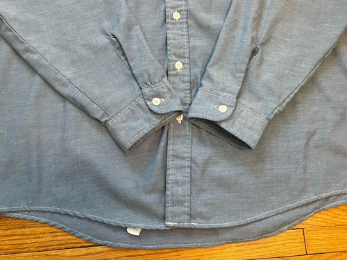 Vtg 50’s Mens 2XL Osh Kosh B’Gosh Chambray Worker Mechanic Shop Work Chore Shirt - Picture 5 of 12