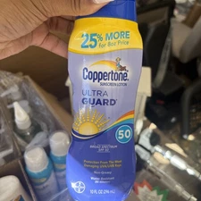 Coppertone Ultra Guard 10 oz Sunscreen Lotion Broad Spectrum SPF 50