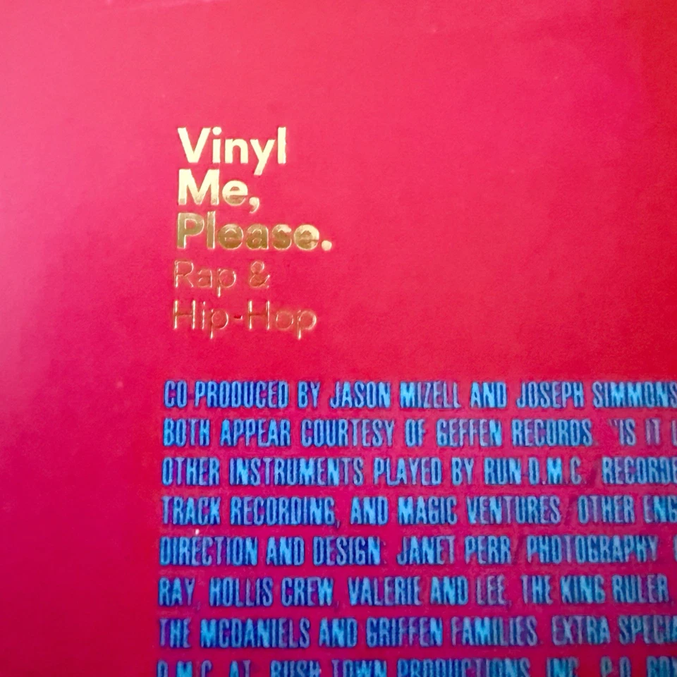 Run DMC - Raising Hell LP - Green Vinyl Me Please Limited Edition w/stencil NEW - Image 3 of 4