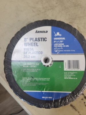 GENUINE Arnold 8-Inch Plastic Wheel 875-P  8'' X 1.75''