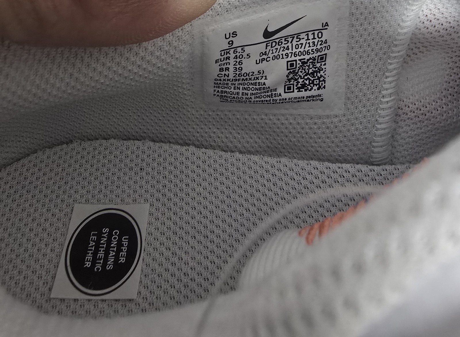 Nike FD6575-110 Men's Tennis Shoes Blue White Orange Medium US Size 9 thumbnail 6