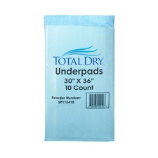 TotalDry Quilted Underpad 30x36in Heavy Absorbency Adhesive Case of 100