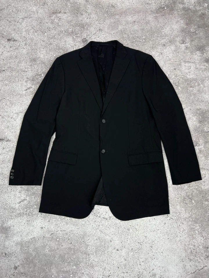 Traje de lana Jil Sander hecho a medida Raf Simons Era negro para hombre talla 52L Foto 2 de 4