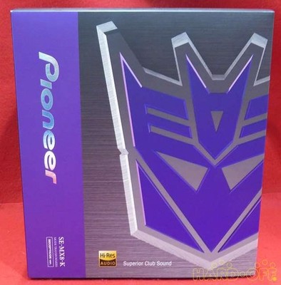 Pioneer SE-MX8-K Transformers Autobot/Decepticon Ltd Ed Headphones Japan