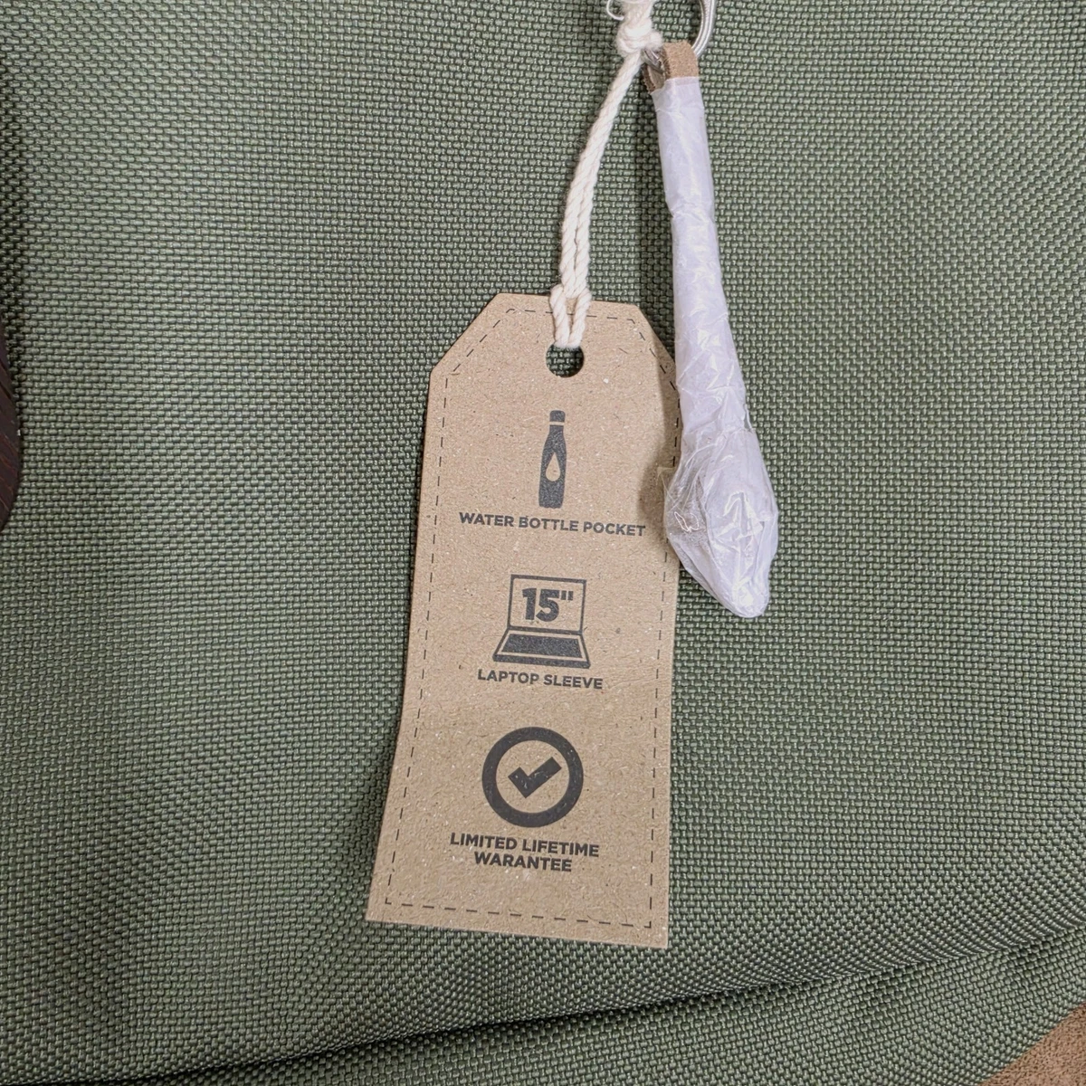 JanSport Right Pack Backpack Premium Cordura Fabric Suede Bottom Cargo Green