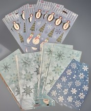 Scrapbooking Winter Christmas Penguin Snowflake Sticker Lot 8 NIP