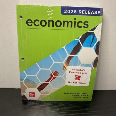 McGraw Hill Economics 2026 release loose leaf instructors evaluation copy NEW !!