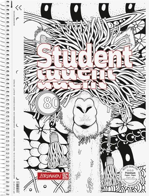 5 x Brunnen Lin27 College Notepad A4 Lama Zenart