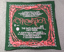 Lady Gaga Chromatica Tracklist Bandana/Scarf Limited Edition RARE Lady Gaga