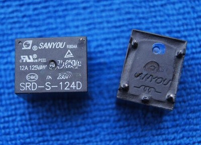 10pcs For Sanyou SRD-S-124D Mini Power Relay 24V DC