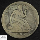 1859-S Seated Liberty Half Dollar — photo from another recent sale