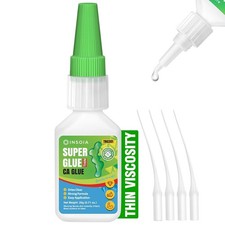 Thin CA Glue, 20g Premium Cyanoacrylate Super Glue Fast Drying 2 CPS Viscosity A