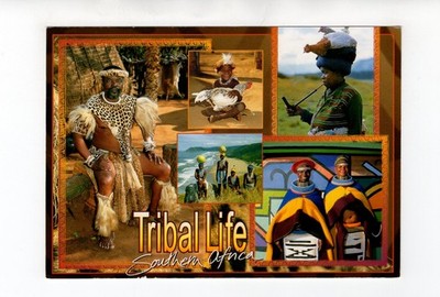 Ansichtskarte Tribal Life - Südafrika
