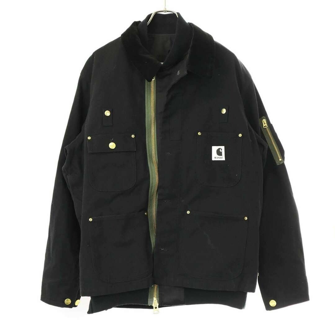 Sacai x Carhartt WIP 23AW MA-1 JK Michigan Mix Black Jacket