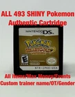 Unlocked Authentic Pokemon HeartGold Nintendo DS All 493 Shiny Pokemon and Items