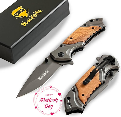 Moms Day Gifts Pocket Knives Engraved Wood Handle Knife Gift for Mom Elegant Gif