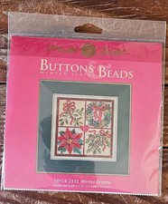 Mill Hill Winter Series WINTER GREENS Buttons  Beads Kit MH14-2333